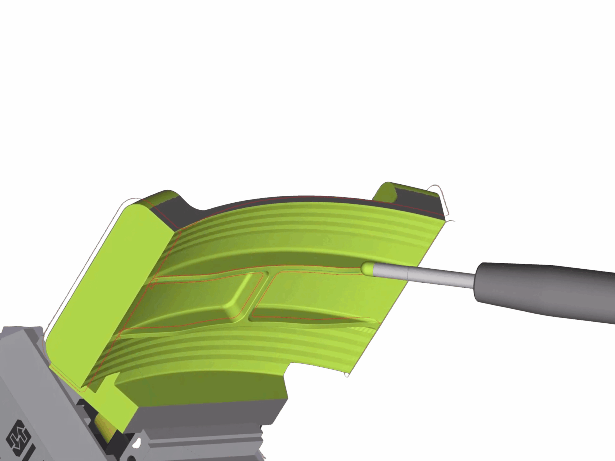 Esempio lavorazione guidata da modello esprit cam Auton Sistemi esprit edge