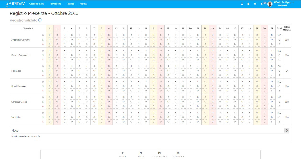 IRIDAY PRESENZE - Auton Sistemi